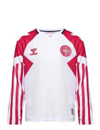 Dbu 23 Away Jersey L/S Kids T-shirts Football Shirts Hvit Hummel*Betinget Tilbud