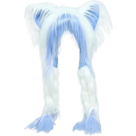 Käsintehty Fursuit-turkki Kissan Korvat Pääasuste Plussinen Lämmin Hattu Kostyymi Party Pää Tarvikkeet Halloweenille