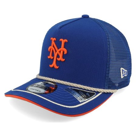 New Era - MLB Blå trucker Keps - New York Mets Vintage Team Rope 9FIFTY Royal/Orange A-frame Trucker @ Hatstore