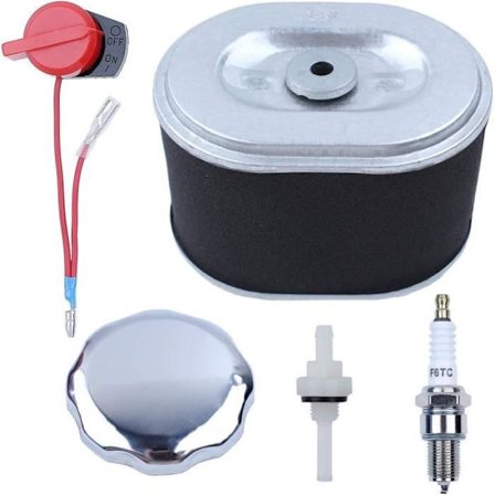 Luftfilter Brændstofkapier Pakningskontakt Filterkontaktjusteringssæt kompatibel med Honda GX160 GX200 GX 160 200 5,5 Hg