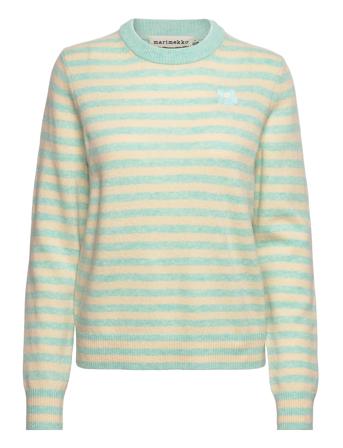 Silfa Tasaraita Pullover Striktrøje Blå Marimekko