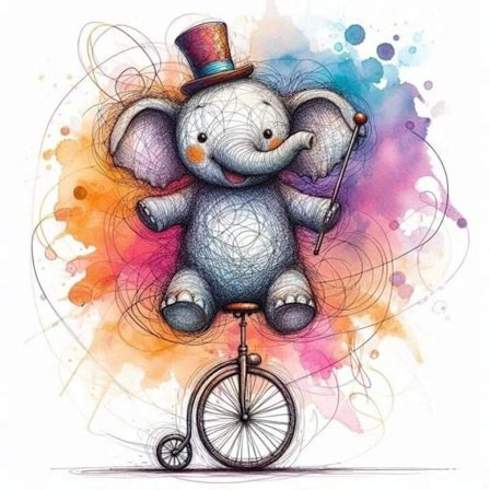 Barnrum Elefant Poster A4