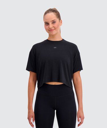 Women's Oversized Crop Tee | Gymnation black / L
