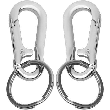 Avainrengas, 2 kpl Metalliavainrengas Karabiner-klipsi Avainrengas Avainrenkaat fo