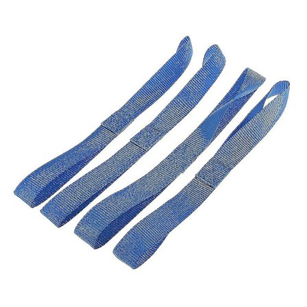 4x Myke stropper for ATV-henger, motorsykkel, tilhenger, tauing, blå