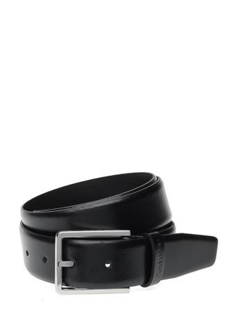 3.5Cm Bombed Belt Accessories Belts Classic Belts Sort Calvin Klein