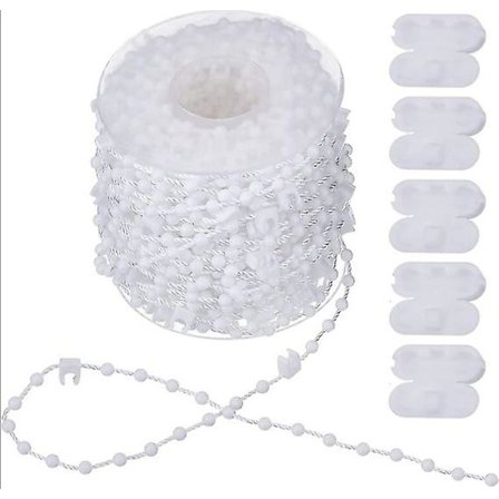 20m Vertikal Persienekæde - Vertikal Persien Tilbehør Og 5 Persien Snorforbindelser - Vertikal Persien Bundkæde