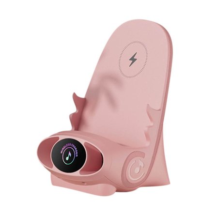 15w Qi trådlös laddare Bärbar Ministol Trådlös laddare för alla mobiltelefoner Förstärkt trådlös laddningsstol Mobiltelefon Trådlös laddare