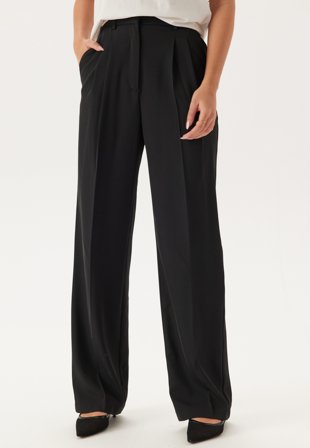 Bubbleroom - Straight Leg Pleated Suit Pants - Kläder