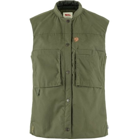 Fjällräven Women's Singi Padded Vest in Laurel Green, G-1000 | Size: Medium