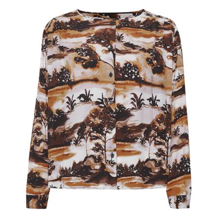 Soaked in Luxury Endzela Bluse Brun, Dame