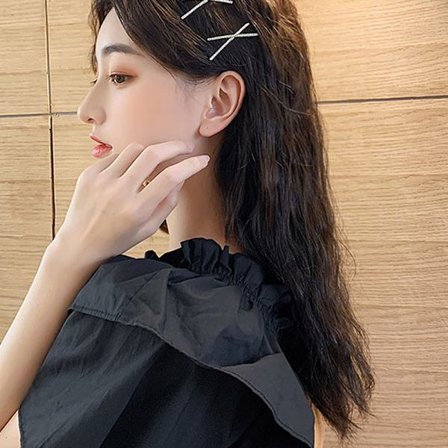 2st Cross Crystal Hårnålar Strass X Hårklämmor hårspännen