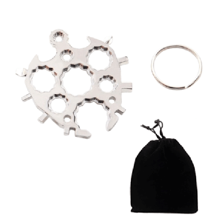 Oktagonal skruvnyckel verktyg fingertoppsspinner mångsidig multifunktionell