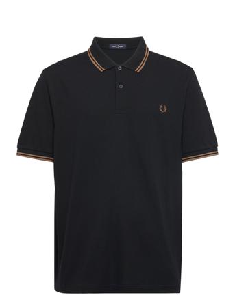 Twin Tipped Fp Shirt Black Fred Perry