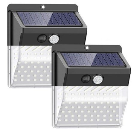 2-pack outdoor lighting on solar energy