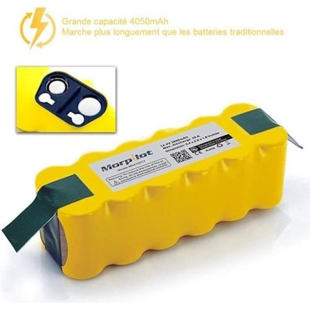 Ni-MH Batteri 4050mAh Roomba iRobot Støvsuger, Morpilot Batteri for iRobot Roomba Serie 500, 600, 700 800 900 Scooba 450