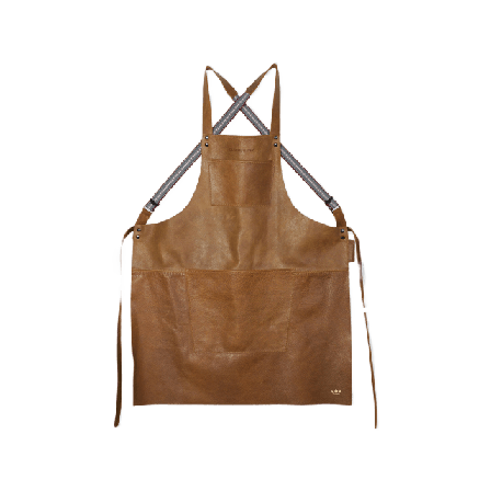 Dutchdeluxes Förkläde Med Hängslen 65 X 77 Cm Förkläden Unisex Brun ONESIZE