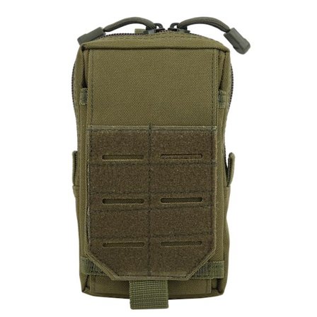 Militær Mobiltelefonpung Celletelefon Utility Taljepose med Kortslot EDC Mænd Vestpak Militærgrøn