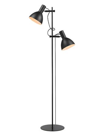 Baltimore Floor Lamp 2L Black Home Lighting Lamps Floor Lamps Black Halo Design