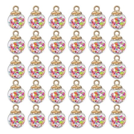 30 kpl Mini Tähti Paljetti Pallot Hienot Korutarvikkeet DIY Mini Pallot Sisustus[D]