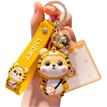 S t Keychain-lahja - Reppujen riipukset Piirretty Shiba Inu Poika Tytt El in Avaimenper t Naiset Miehet Pari Auton Avaimenper