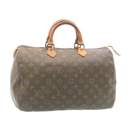 Louis Vuitton Vintage, Pre-owned Speedy 35 Monogram Handbag Bruin, Dames, Maat:ONE Size