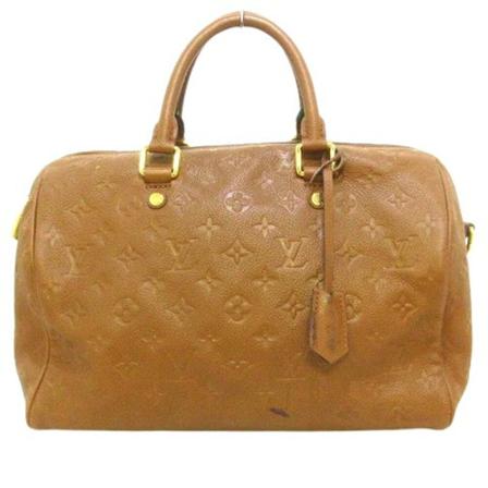 Louis Vuitton Vintage Pre-owned Leather HandTass , Bruin , Dames , Maat: ONE Size Vintage Tassen