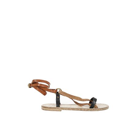 Golden Goose, Grace Leather Sandals Bruin, Dames, Maat:38 EU