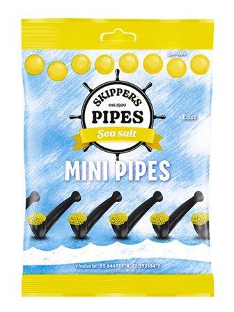 Skipper's PipesSkippers mini liquorice pipes with sea salt 0.192kg
