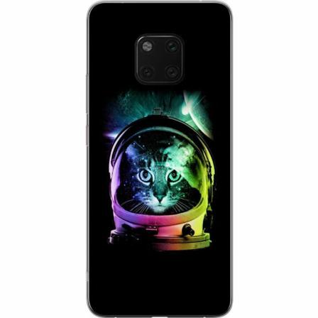 Huawei Mate 20 Pro Genomskinligt Skal Space Cat