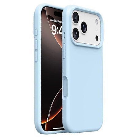 iPhone 17 Pro Max -kotelo, pehmeä mikrokuituvuori, nestemäinen silikoni + PC-kuori