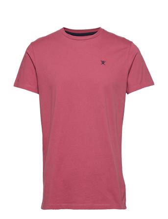 Ss Logo Tee T-shirts Short-sleeved Rosa Hackett London