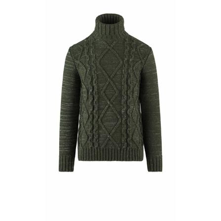 BomBoogie Turtlenecks grön, Herr Stickade tröjor, Herr, Storlek: M