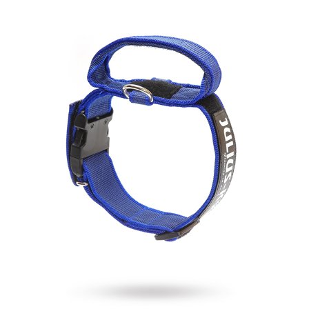 JULIUS-K9 - Julius K9 SuperGrip Halsband Blå- Hundhalsband- För stora hundar