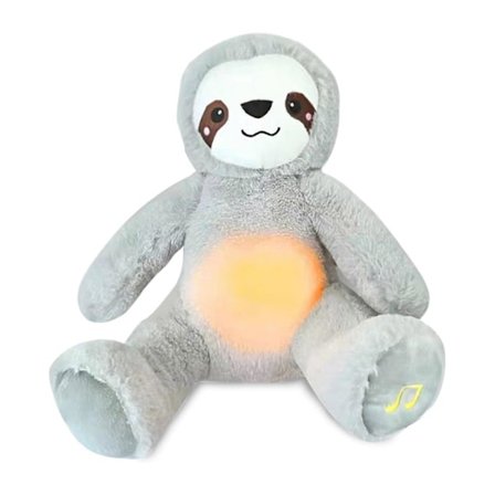 Åndende Plysdyr Dukke Søvn Rolig Dovendyr Plyslegetøj med Musik Lys Angstlindring Plushie til Børn Småbørn (FMY)