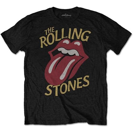 The Rolling Stones Unisex Adult Typeface Vintage T-Shirt XXL Svart
