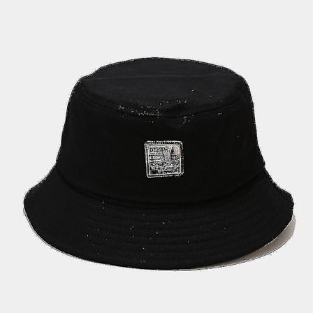 Poikien ja tytt jen retro-merkint hattu Korean tyyliin, kaikkiin asuihin sopiva aurinkohattu, katutyyli, hiphop-hattu Black