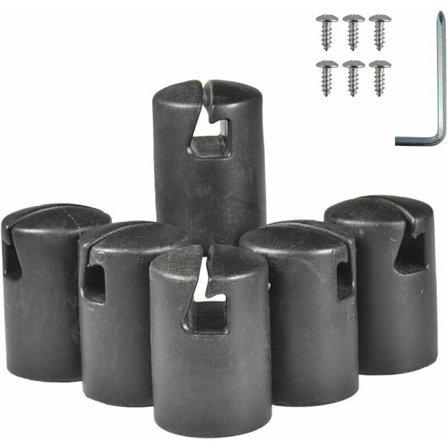 Sæt med 6 trampolin stang endestykker, universal hætte til passer 1,26''/32mm trampolin hegn stolper, tyk og holdbar