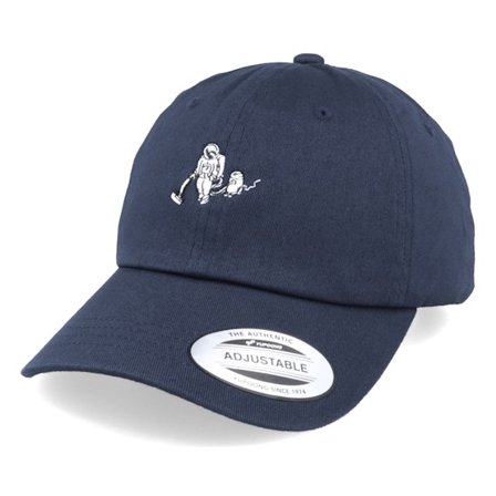 Abducted - Tiny Astrocleaner Navy Dad Cap Unconstructed Blue Cap - @ Hatstore