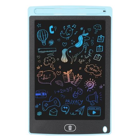 8,5 tommer skrivetablet LCD farverig tegnetablet Pad børn farverig doodle tavle legetøj til 1 til 10 år gamle piger drenge lyseblå