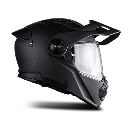 Raven Adventure Öppningsbar Hjälm Mattsvart L