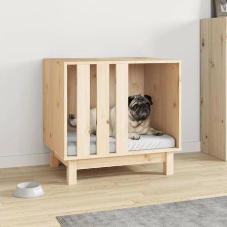 Vidaxl Hundkoja 60x45x57 Cm Massiv Furu Brun