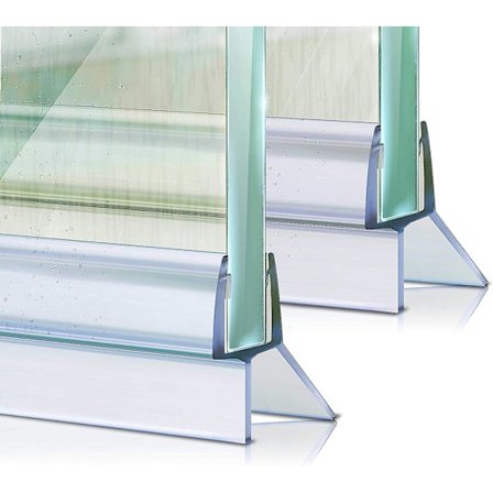 Vanntett dusjdørforsegling for 6,7,8 mm glassdører - Utvidet vannføring