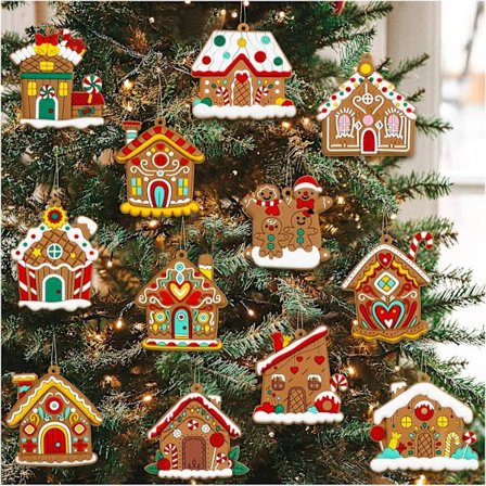 Swedish Christmas Tree Ornament Set of 12