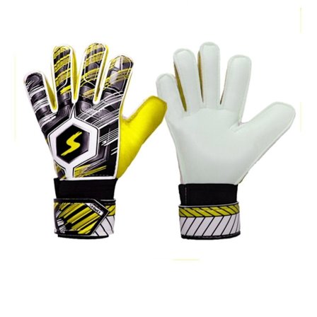Keeperhansker Fotballhansker GUL STØRRELSE 7