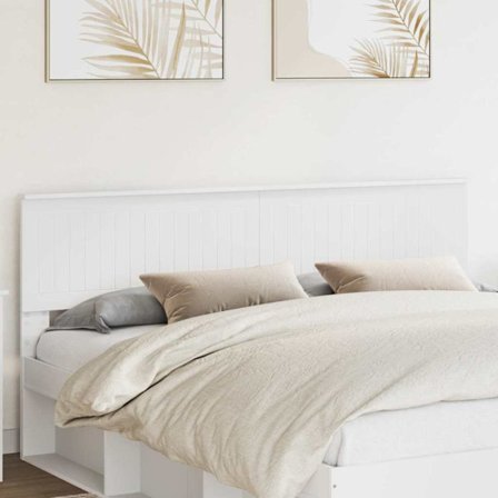 Huvudgavel med huvudgavel Vit 180 cm Konstruerat trä