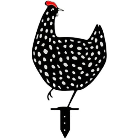 Metall Hane Dekor, Hage Kylling Dekorasjoner, Utendørs Hage Statuer, Metall Kylling Skulptur For Bakgård Terrasse Kjøkken Dekor & Plen Ornamenter