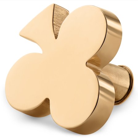 Gold-tone Stainless Steel Clubs Watch Charm for Men - Watch Accessories