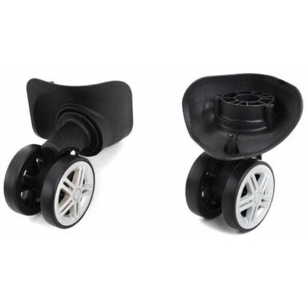 Universelle erstatningshjul for kofferter, sett med slitesterke og stillegående hjul