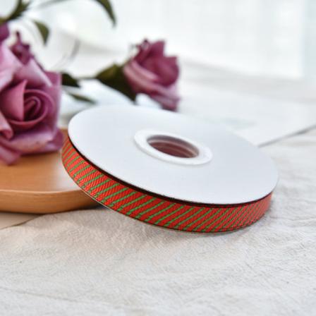 Julband Vackra julgransdekorationsband DIY-inslagningshantverk för julfestdekoration A